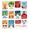 Sticker Birthday Cards Greeting Santas Cards Holiday Greeting Cards for Birthday