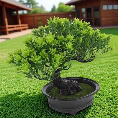 1pc Lifelike Artificial Bonsai Tree Simulation Green Plant Potted Mini Fake Flower for Home Office Decor Imitation Pine Ornament