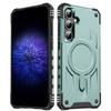 For Samsung Galaxy S25+/S24+ Case Compatible with MagSafe Four Corner Airbags PC+TPU Phone Cover