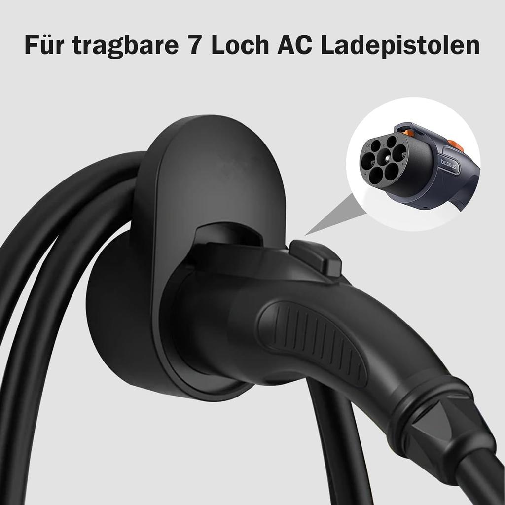 FONWUJIOT Type 2 Wall Mount - Wallbox Mount,Cable and Plug Mount,Wallbox EV Charger Mount,Wallbox Cable Mount,Compatible with EU Compliant Type 2 Char