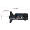 Digital Depth Gauge Caliper Tread Depth Gauge LCD Tire Tread Gauge For Car Tire 0-25mm Measurer Tool Caliper Repair Tools