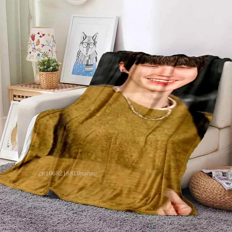 Hwang In Yeop Soft Flannel Blanket Kd Star Poster Blanket Sofa Bed Bedroom Living Room Portable Home Travel Break Blanket