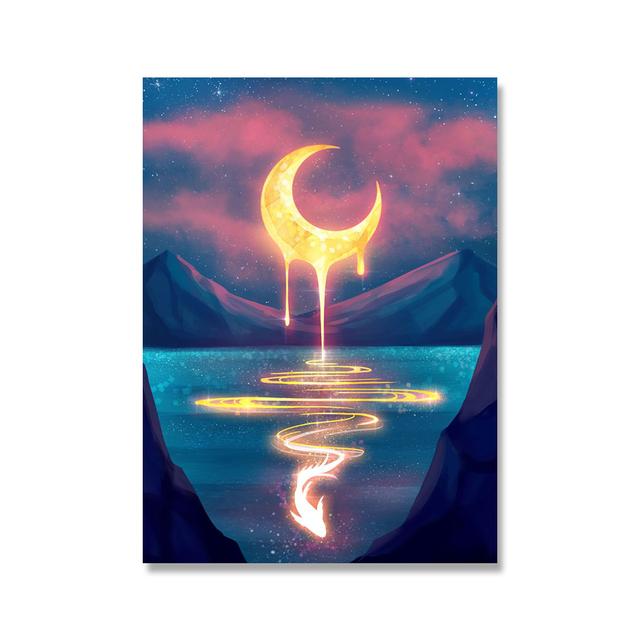 Future Animal Wailing Plakáty a grafiky Jelen Wolf Velryba Slon Obraz na plátně Abstraktní obrazy na zeď Obývací pokoj Domácí dekorace