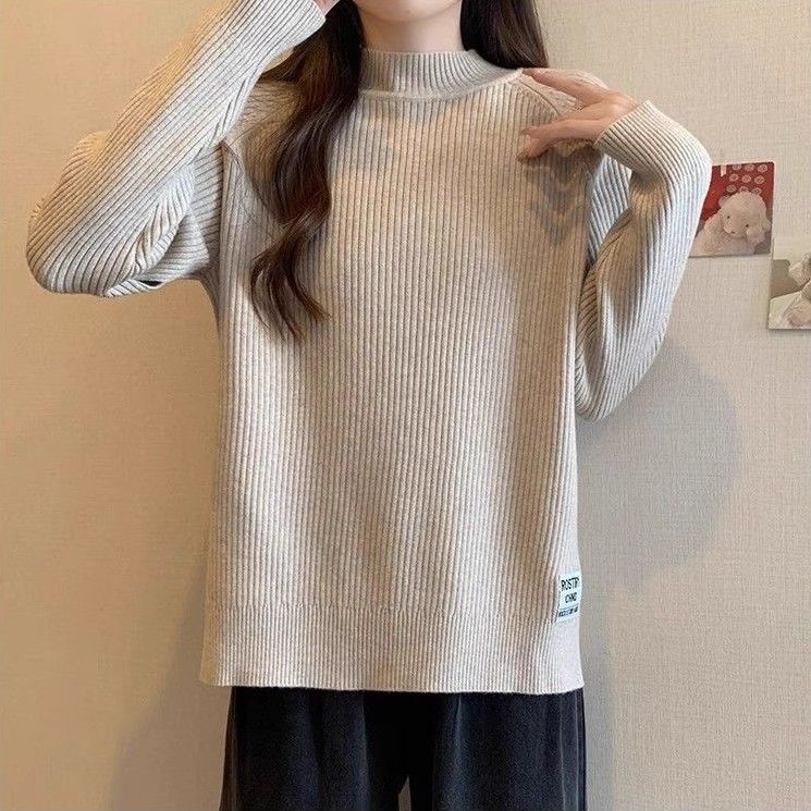 

Женская термофутболка из морального бархата, осенне-зимняя, свободная, удобная, с длинным рукавом, однотонная, эластичный базовый топ 3XL хаки