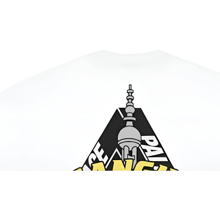 Palace Shanghai Tri-Ferg T-Shirt White Unisex Tops P30TS499