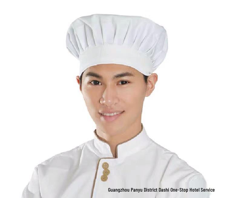 

School Chef Mushroom Kitchen Cap - Pastry and Baking Hat for Kindergarten Canteen One Size