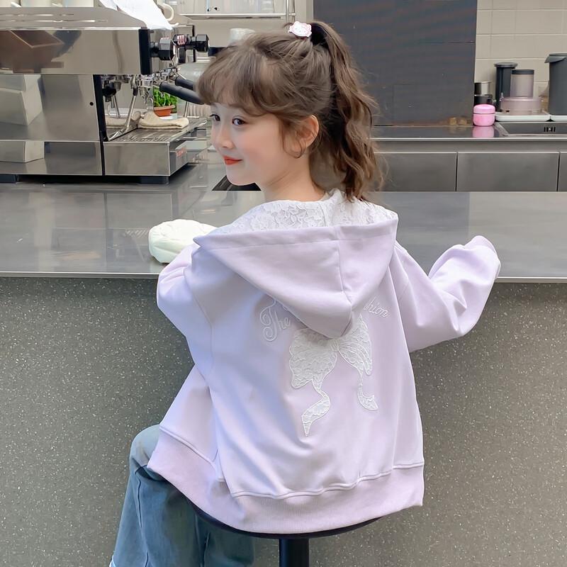Girls Spring Hooded Jacket with Bow 160