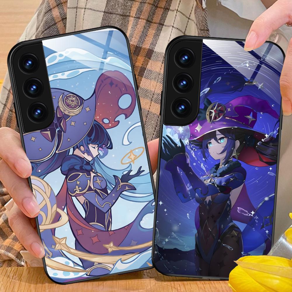Game GI Mona Glass Mobile Phone Case for Samsung Galaxy A56 55 54 53 52 51 36 35 34 23 16 15 5G Colorful Cover