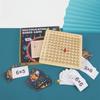 Kids Early Education Multiplication Board Game Wooden Number Counting Learning Toy for Toddlers Birthday Gifts