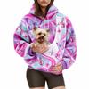2026 Womens Halloween Print Oversized Hoodie Fall Winter Loose Fit Sweatshirt