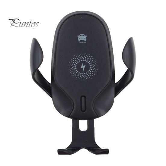 

Держатель для телефона Быстрая зарядка с автоматическим зажимом Беспроводное автомобильное зарядное устройство 2-в-1 для квадроцикла чёрный