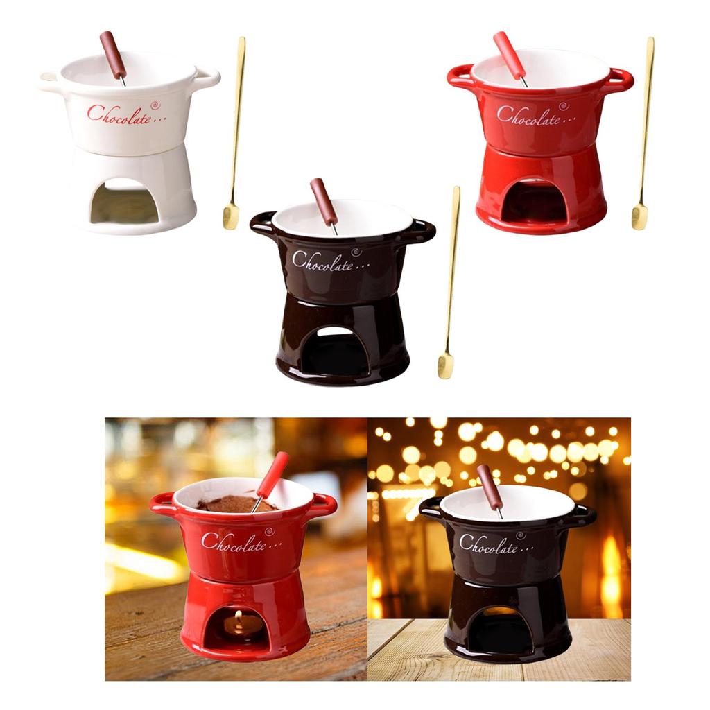Fondue Mug Butter Melt Pot Cookware Candy Hot Pot for Dinner Wedding Kitchen