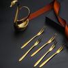 Fruit Base Holder Forks Set Stainless Steel Salad Dessert Forks