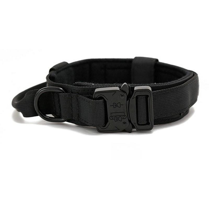 Tactical Dog Collar Adjustable Nylon Dog Supplies With Heavy Duty Metal Buckle Durable Training Collar For Medium And Large Dogs