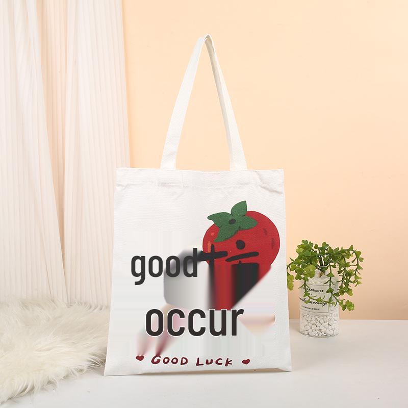 Custom Eco-Friendly Canvas Tote Bag with High-End Feel and Logo for Advertising and Shopping.