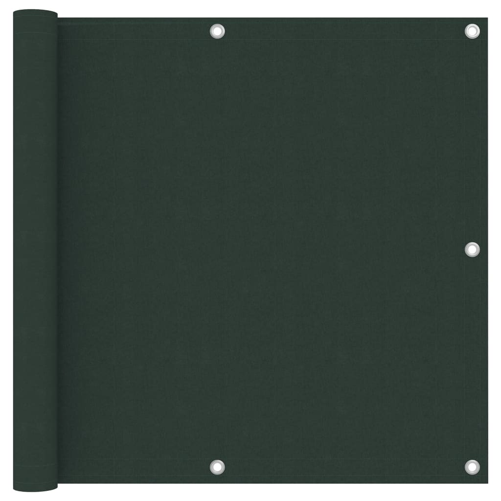 Balcony Privacy Screen Dark Green 90 x 300 cm Oxford Fabric
