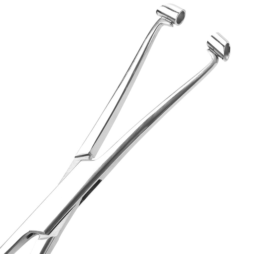 Stainless Steel Septum Forceps Nose Tongue Tattoo Body Piercing Pliers Clamp Tool