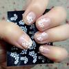 30 Sheets Mixed Floral Nail Art Stickers Decals DIY Manicure Design Accessories