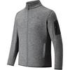 Men's Jackets Men's Dark Smoke Gray Stand Collar Moderate