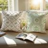 Tea Break Floral Cushion Cover Pillowcase Antidustmite Invisible Zipper Short Plush Sofa Cushion
