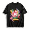 Cute School Stationery Apple Print Casual Top Pure Cotton T-shirt