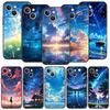 Cartoon Sky Phone Case For iPhone 16 13 15 14 12 11 Pro MAX XR X SE XS 7 8 Plus Soft TPU Shell Cover