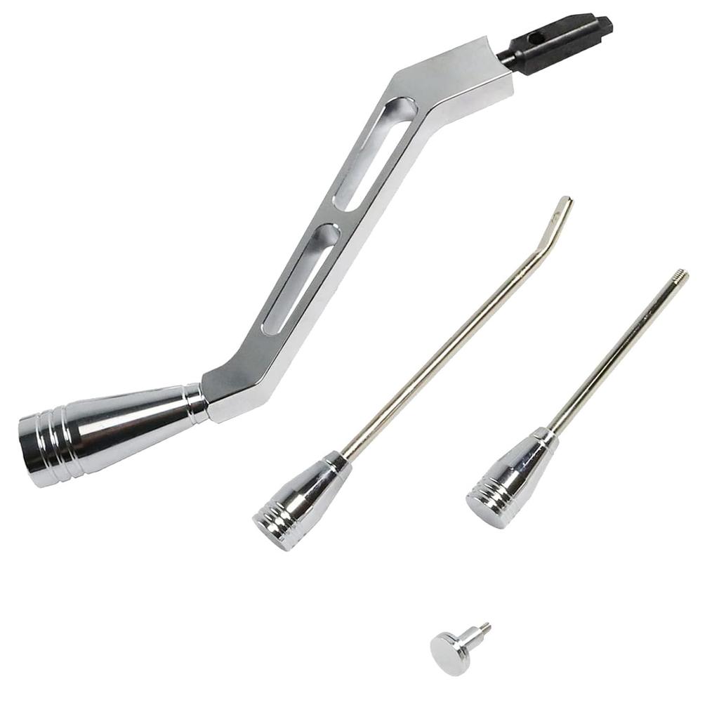 Polished Billet Aluminum Column Shifter Lever,Turn Signal, Lever Hazard Boots & Tilt Kit For 1967-1994 GM Columns Chevrolet Buick Oldsmobile Pontiac