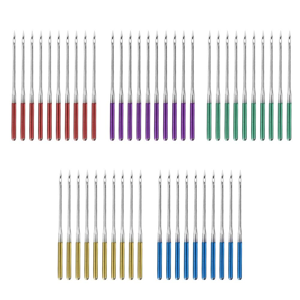 Jehly do šicího stroje s barevnou stopkou pro většinu domácích elektrických šicích strojů a staromódních šicích strojů.