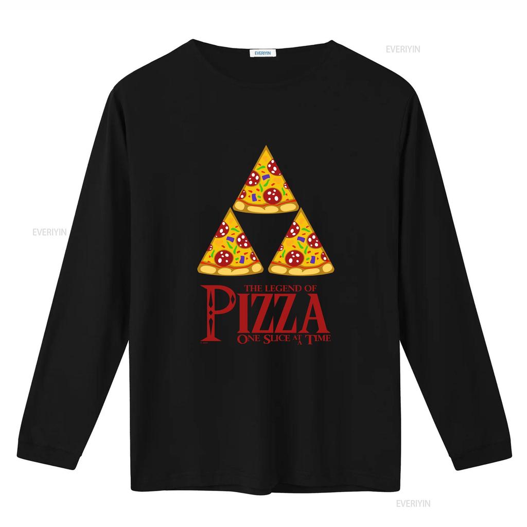 Funny Gamer The Legend Of Pizza Paraody Retro Gaming Geek Motif T Shirt Top Gift Vintage Washed Unisex Homme Graphic