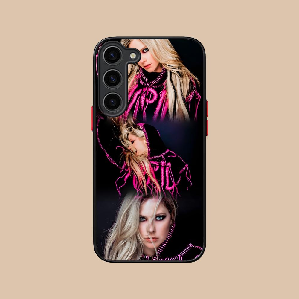 Avril Lavigne Silicone Mobile Phone Case for Samsung Galaxy S26 S25 S24 S23 S22 S21 Plus FE Ultra Colorful Cover