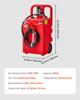 Diesel Overzet Tank, 32 Gallon, Draagbare Kerosine Tank met 12V DC 10 GPM Elektrische Overzetpomp, 13 ft Leveringsslang & Zelfsluitend Mondstuk,