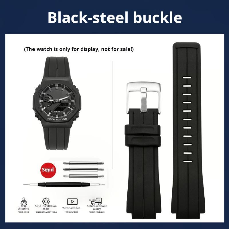 Pulseira de Silicone Para Casio G-SHOCK GA-2100 Pulseira de Silicone GA2100 GA2110 GA-B2100 DW5600 GM5600 Modificado masculino borracha Pulseira de Relógio