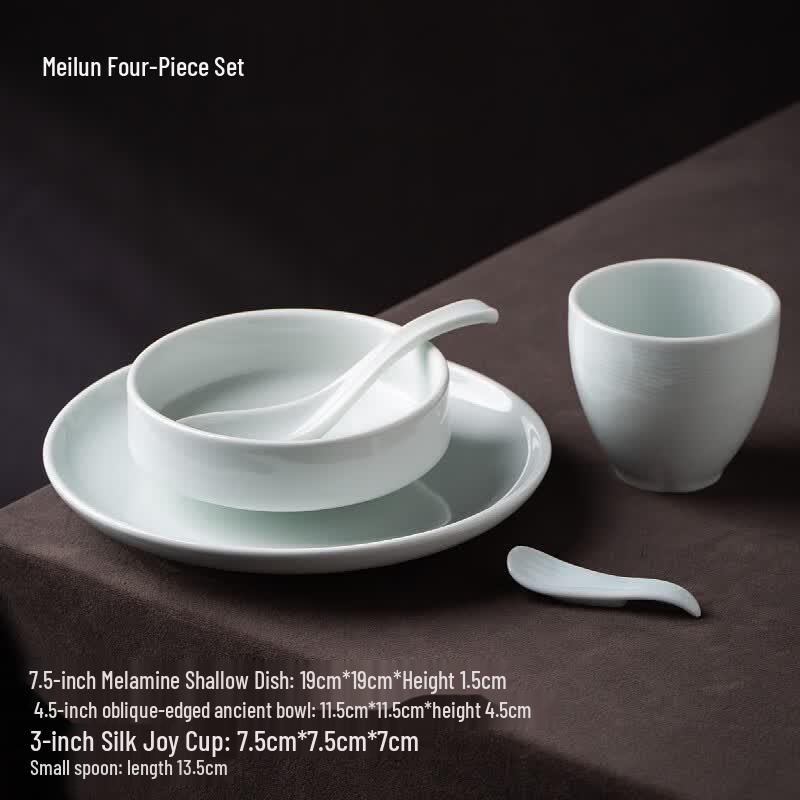 Peach Gardenia Blue & White New Chinese Ceramic Tableware