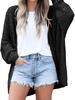 Spring Autumn New Arrivals Women's Oversized Long Sleeve Hollow Mesh Hair Sheep Knit Cardigan Coat