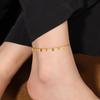 Stylish Titanium Steel Heart Anklet for Women – Durable, Versatile Beach Foot Chain