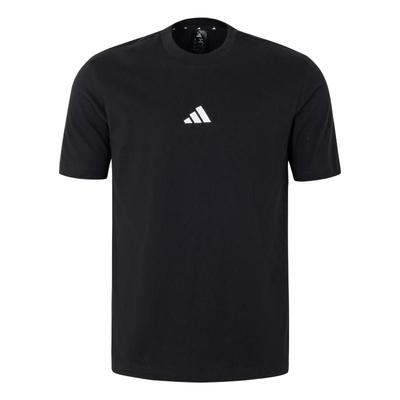 Sports Lifestyle Series Brand Logo Simple Round Neck Breathable Short Sleeve T-Shirt Men Tops Black JY8562