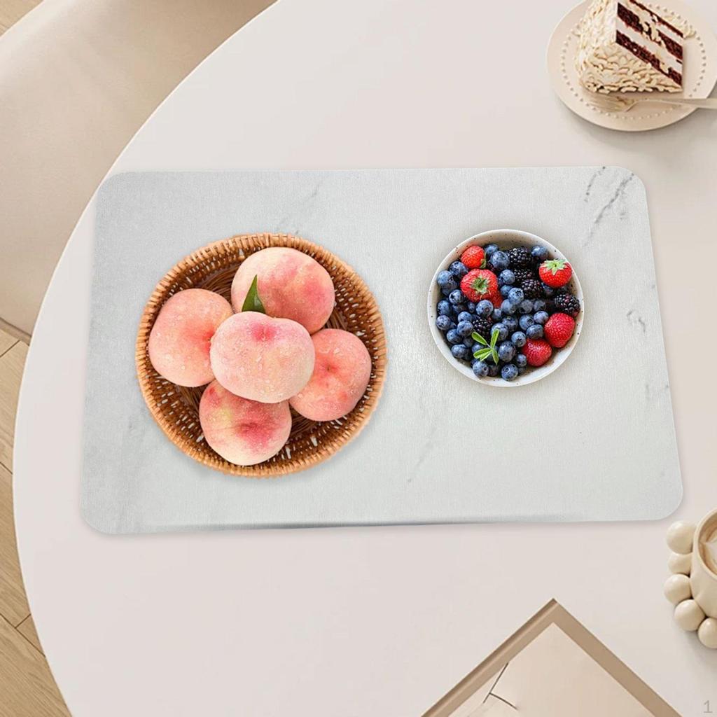 Podložka pod hrnek a hrnek Kuchyňská podložka na pult Diatomová hlína Opakovaně použitelná 30cmx40cm Prostírání na jídelní stůl Podložka pod nádobí