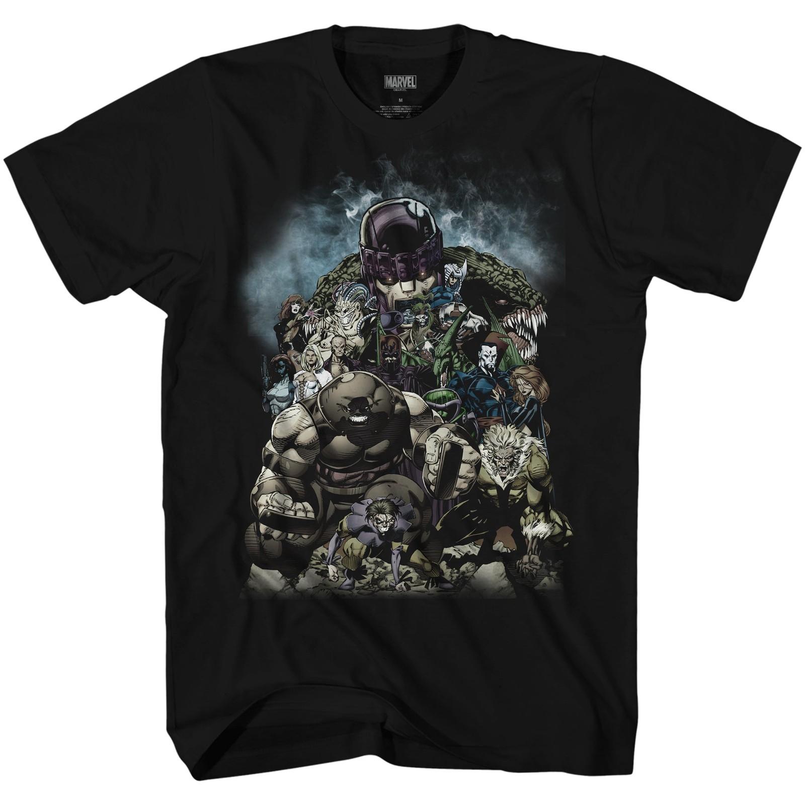Marvel X-Men 90s Villains All in Adult T-Shirt XL