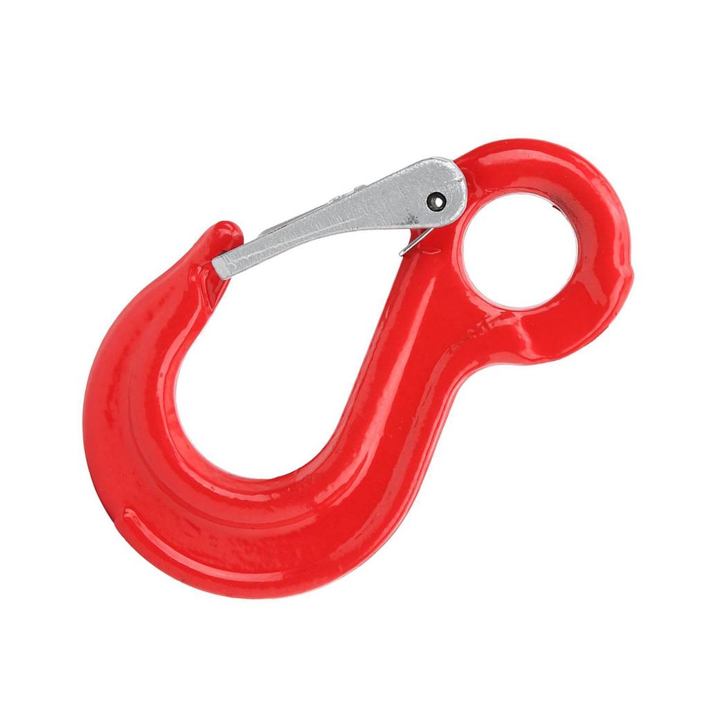 2Ton Round Fixed Eye Lifting Hook with Latch Alloy Steel Crane Hoist Hook for Ship Construction