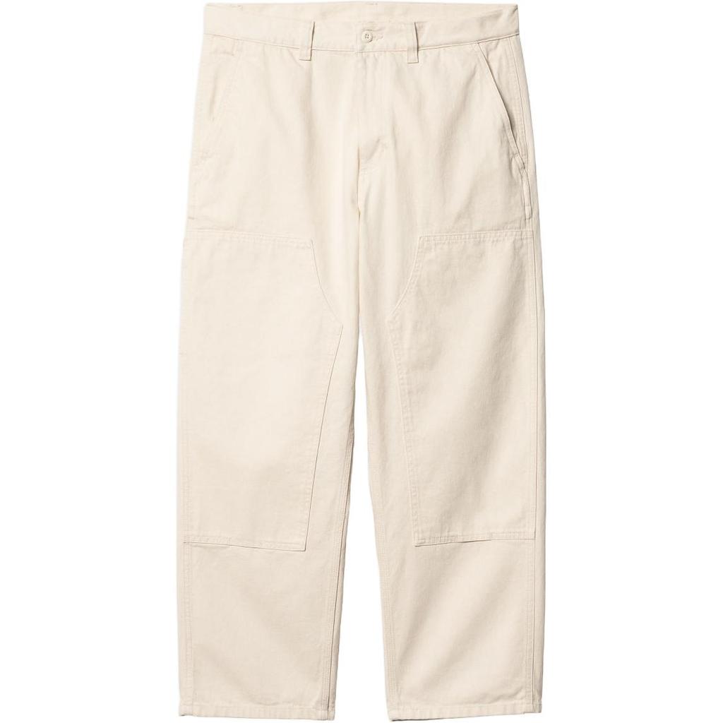 Carhartt WIP Midland Double Knee Pant Loose Straight Fit Square Label Zipper Fly Jeans Unisex pants Off-White I033887-05-02