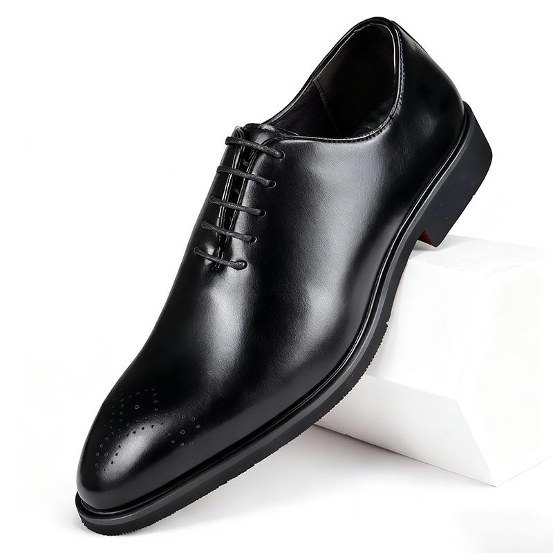 

Classic Retro Men s Formal Leather Shoes British Oxford Loafers Pointed Toe Breathable N-Slip Business Wedding Office Red Sole 39 чёрный