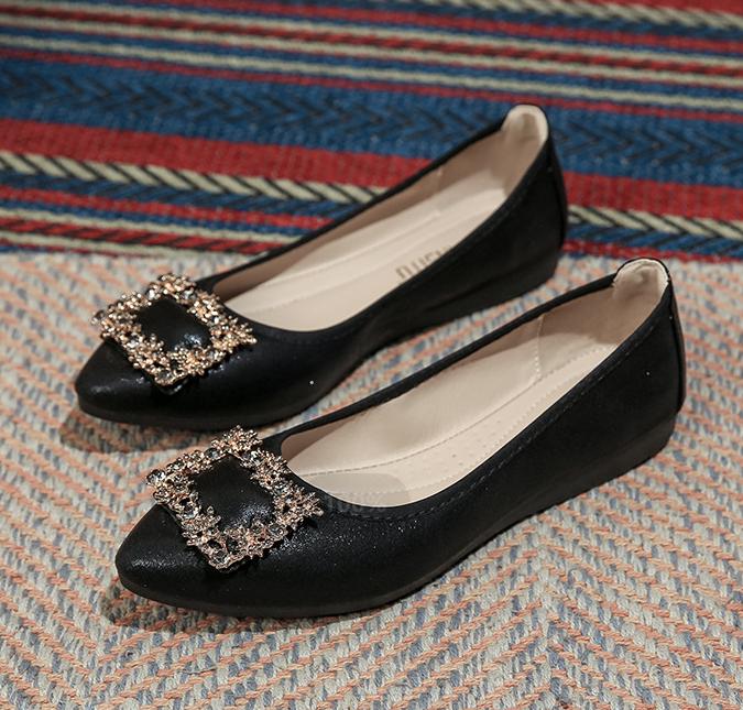 

Модные Роскошные Золотые/Серебряные Балетки с Пряжкой из Стразов Женские Складные Балетки на Плоской Подошве Мокасины Женские Слипоны Балетки 34 чёрный