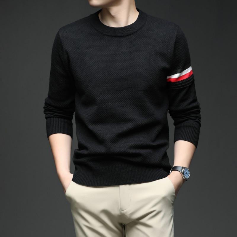 Men Fashion Casual Thick Knitted Pullover Warm Bottoming Sweater Top