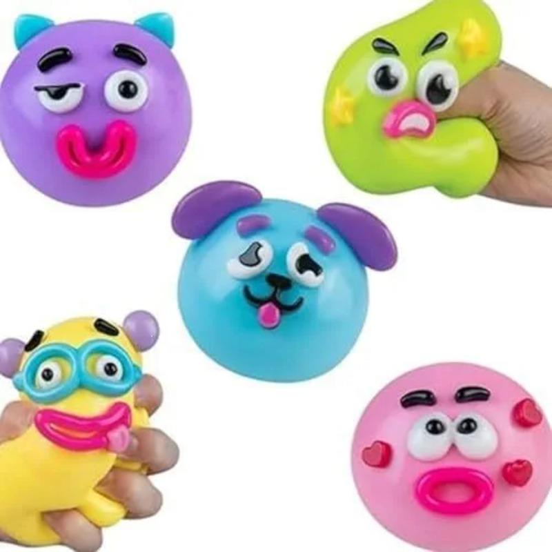 Soft Moldable Cute Slow Rise Squeeze Toy Relaxing Sensory Gift Smushers Squishy Funny Curiosities Dog Face Swap Squishy Toy