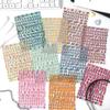 Yuezhen 3D Dynamic Journal Stickers - PET Letter & Number Stickers for Journaling