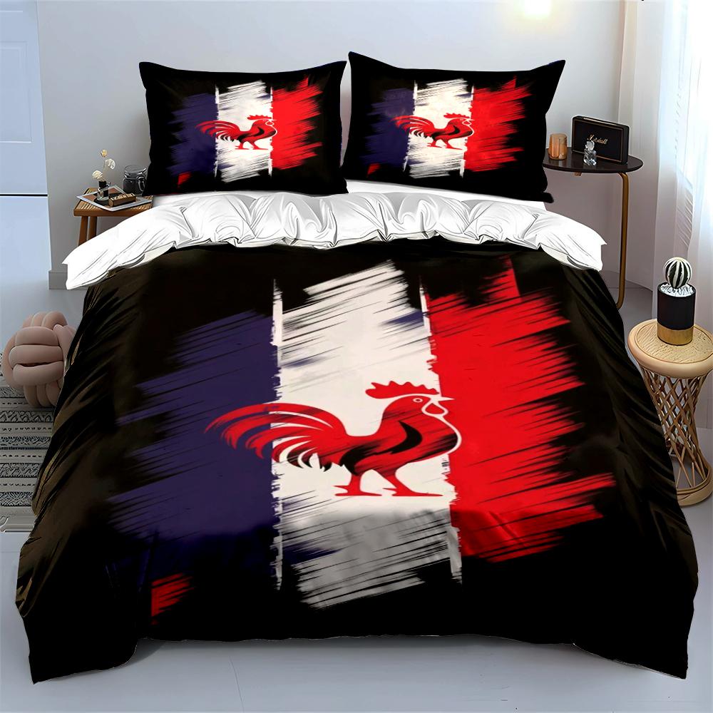 Spain Flag Themed Bedding Set Bedding Duvet Cover Set Duvet Cover Pillowcases Home Decor (1 * Duvet Cover 2 * Pillowcases, Without Duvet Insert)