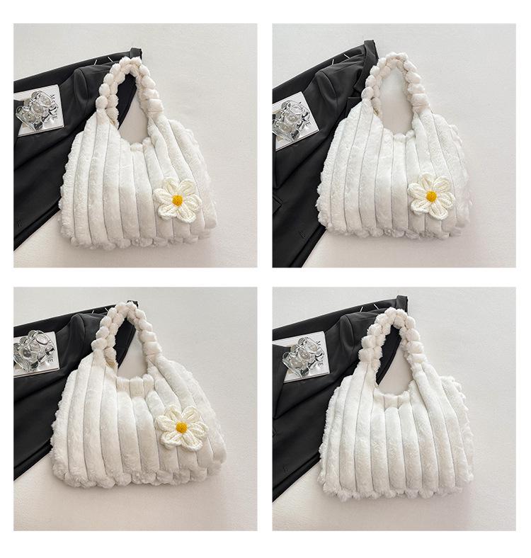 2025 Mori Style Plush Shoulder Bag - Sweet Girl Autumn/Winter Versatile Handheld Bucket Bag