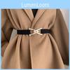 Contemporary Triangle Buckle Waist Belt For Women Available In Warm Colors Perfect For Autumn Wear