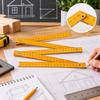 2pcs Five Fold Design Folding Yard Stick Portable Design Folding Measuring Stick  For Carpenter