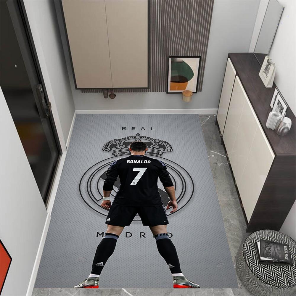 Ronaldo's Number Seven Jersey Floor Mat Perfect for Decorate Room Playrooms Bedrooms Game Room Antislip Carpet Anime Office Decor Wedding Party Gift